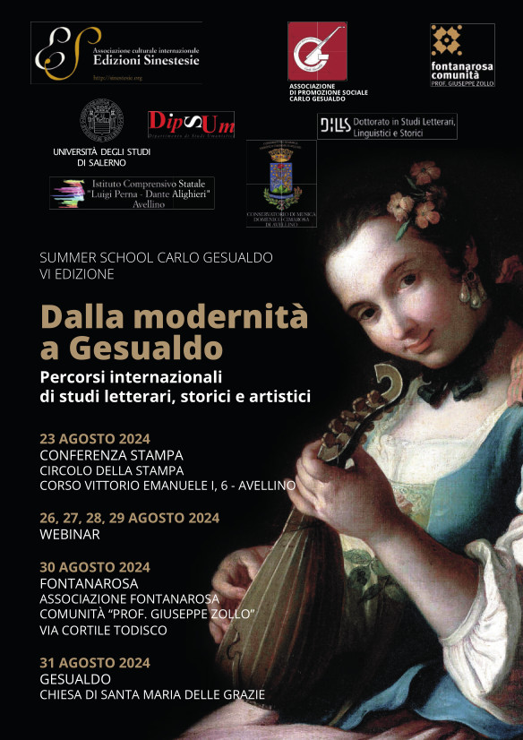 Summer School "Dalla modernità a Gesualdo. Percorsi internazionali di studi letterari, storici e artistici"