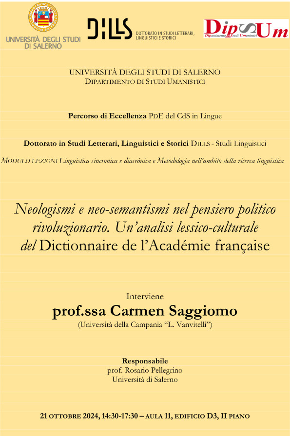 Neologismi e neo-semantismi nel pensiero politico rivoluzionario. Un’analisi lessico-culturale del Dictionnaire de l’Académie française