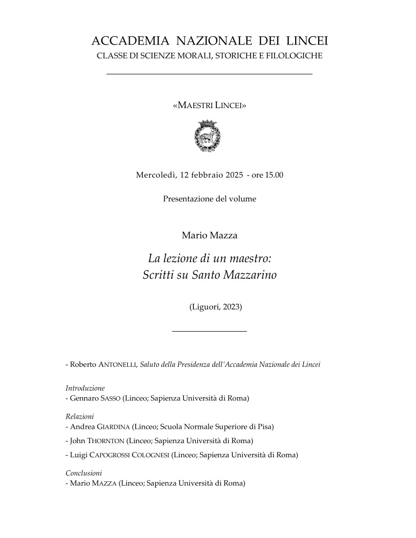 La lezione di un maestro: Scritti su Santo Mazzarino