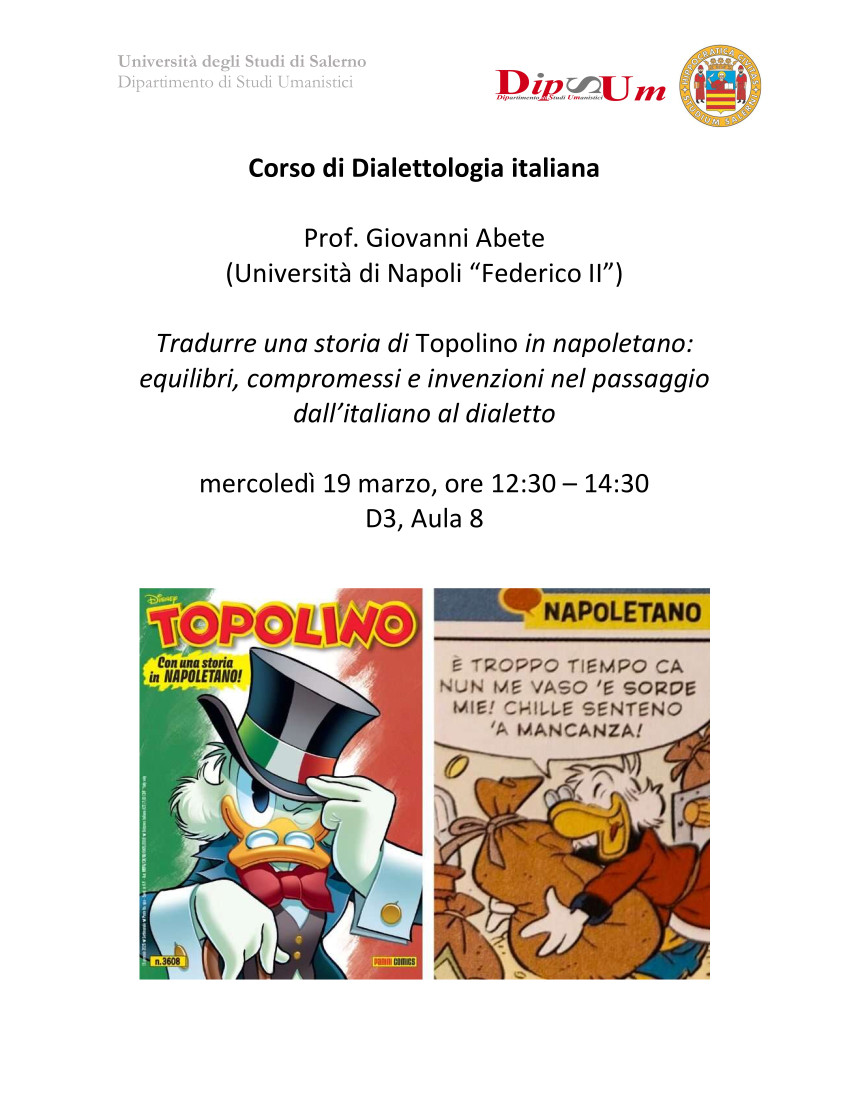 Tradurre una storia di Topolino in napoletano